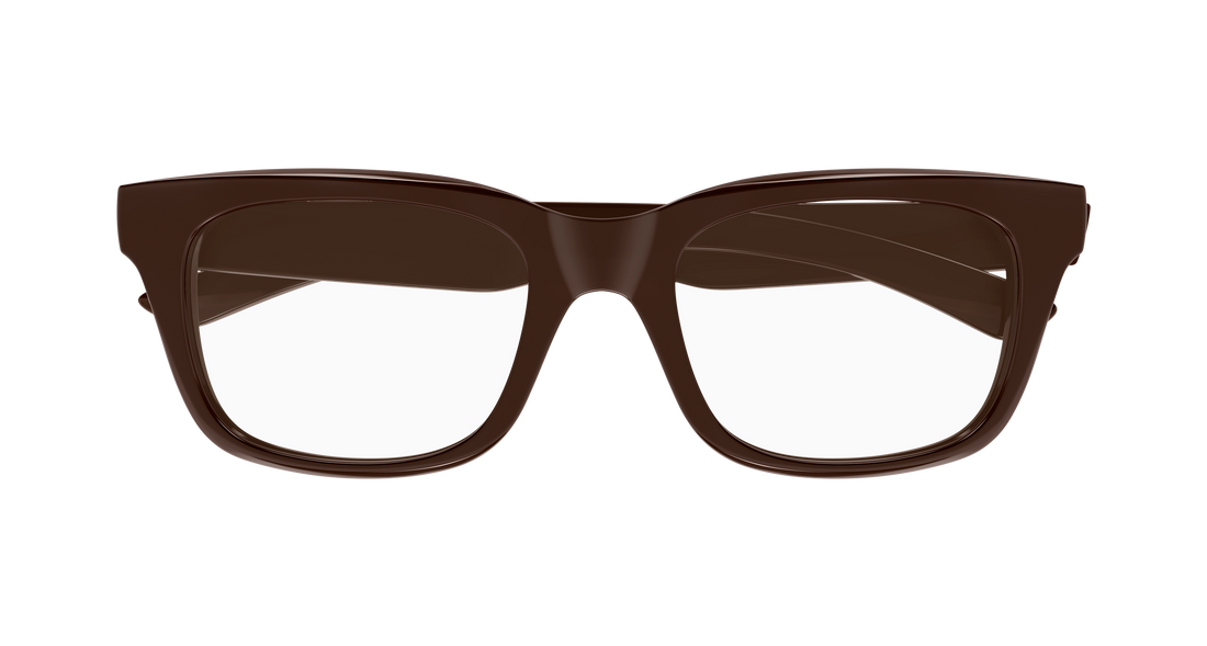 Occhiali da vista balenciaga bb0429o 005 marron rectangular / squared masculino taglia 54mm - Vista dettagliata