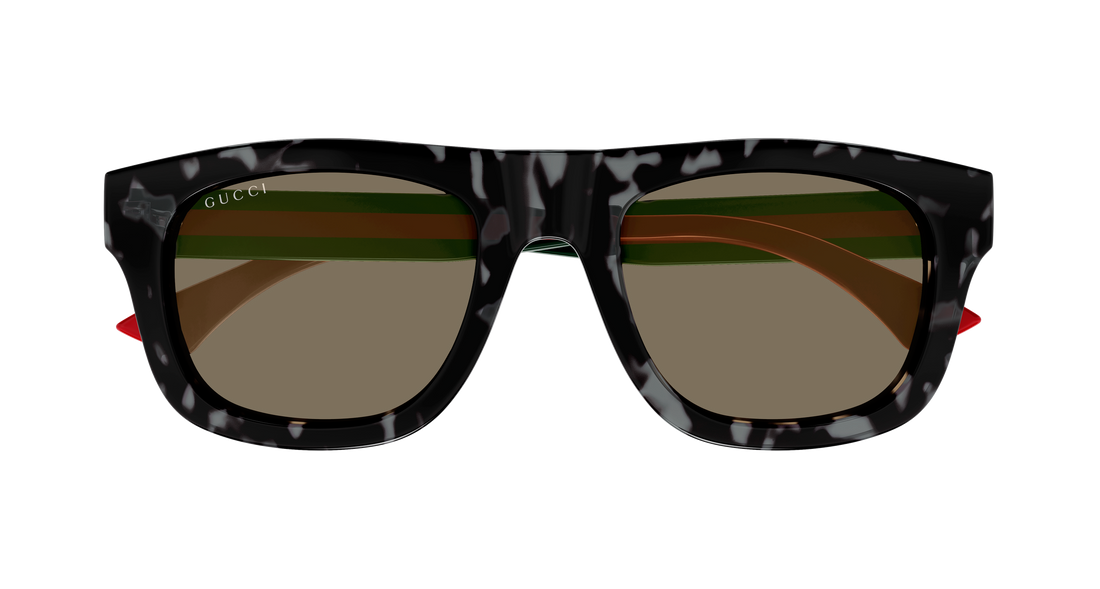 Occhiali da sole gucci gg1991s 002 havana rectangular / squared masculino taglia 52mm - Vista dettagliata