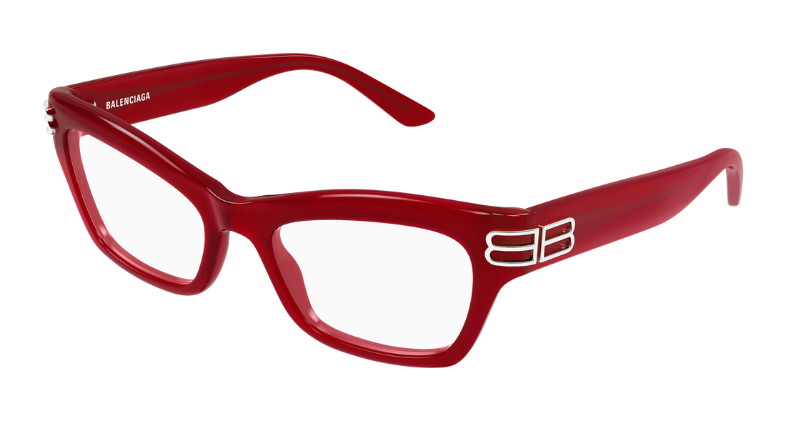 Occhiali da vista balenciaga bb0435o 005 rojo cat eye femenino taglia 54mm - Vista principale