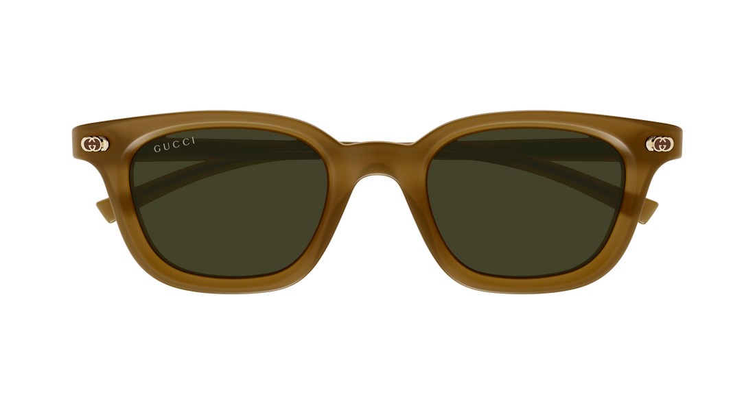 Óculos de sol gucci gg1946s 003 marron round/oval/panthos masculino tamanho 48mm - Vista de detalhe