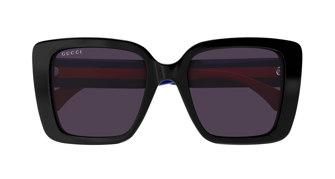 Óculos de sol gucci gg1861s 004 negro square femenino tamanho 53mm - Vista de detalhe