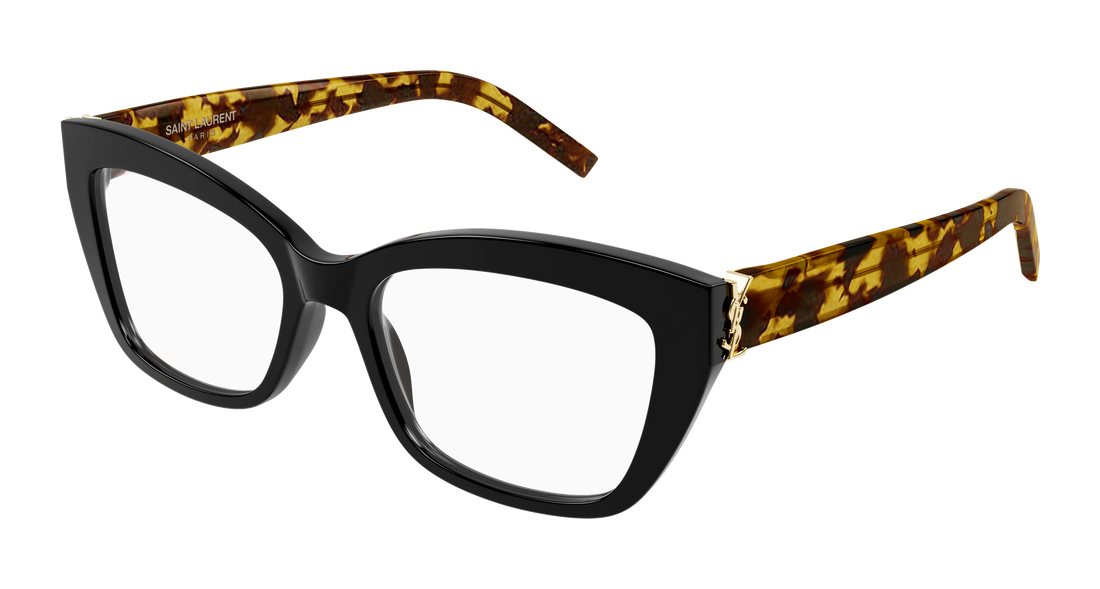 Prescription glasses saint laurent sl m117 007 negro cat eye femenino size 53mm - Main view