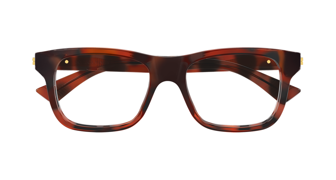 Occhiali da vista bottega veneta bv1412o 006 havana rectangular / squared masculino taglia 54mm - Vista dettagliata