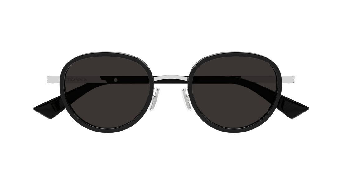 Lunettes de soleil bottega veneta bv1372s 001 negro round unisex taille 49mm - Vue détaillée