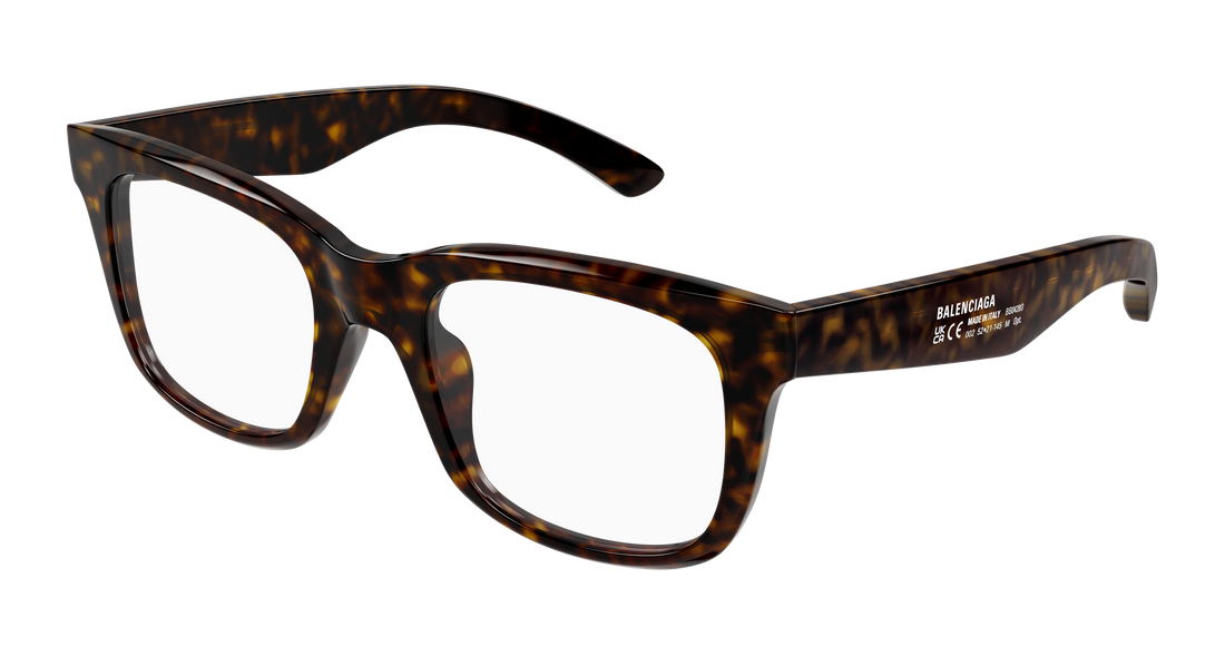 Occhiali da vista balenciaga bb0428o 002 havana rectangular / squared masculino taglia 52mm - Vista principale