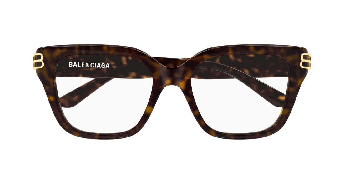 Gafas graduadas balenciaga bb0437o 007 havana rectangular / squared femenino talla 54mm - Vista de detalle