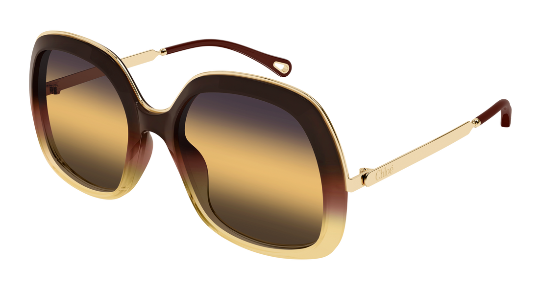 Gafas de sol chloé ch0327s 003 marron rectangular / squared femenino talla 56mm - Vista principal