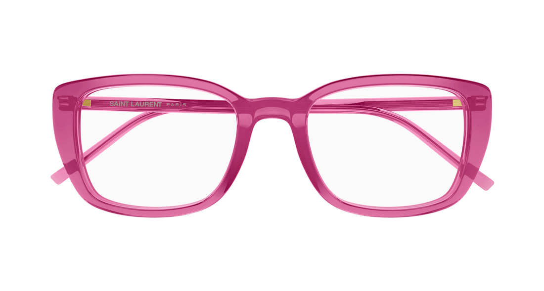 Prescription glasses saint laurent sl 776 009 rosa square femenino size 49mm - Detailed view
