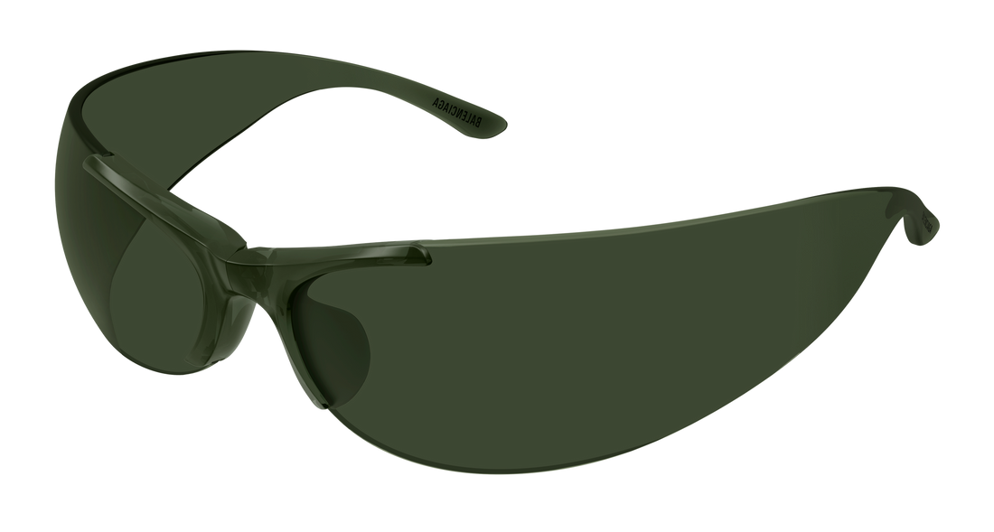 Gafas de sol balenciaga bb0454s 003 verde geometric unisex talla 99mm - Vista principal
