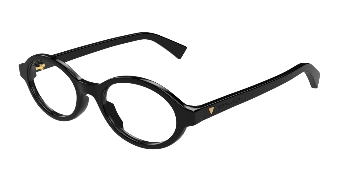 Brillen bottega veneta bv1367o 001 negro round femenino größe 50mm - Hauptansicht
