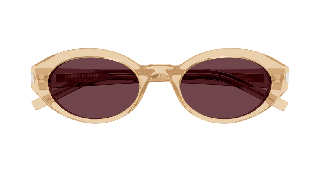 Occhiali da sole saint laurent sl 567 007 amarillo round/oval/panthos femenino taglia 51mm - Vista dettagliata