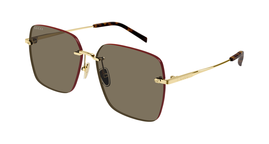 Occhiali da sole gucci gg1955sa 002 dorado rectangular / squared femenino taglia 60mm - Vista principale