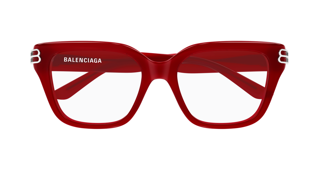 Gafas graduadas balenciaga bb0437o 010 rojo rectangular / squared femenino talla 54mm - Vista de detalle