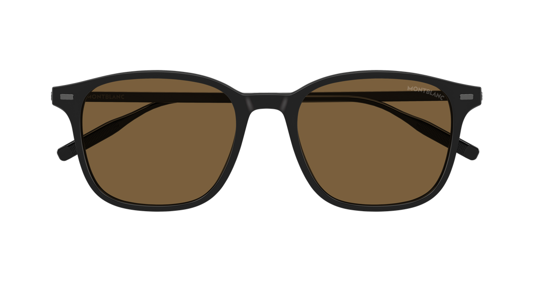Lunettes de soleil montblanc mb0445sa 002 negro rectangular / squared masculino taille 54mm - Vue détaillée
