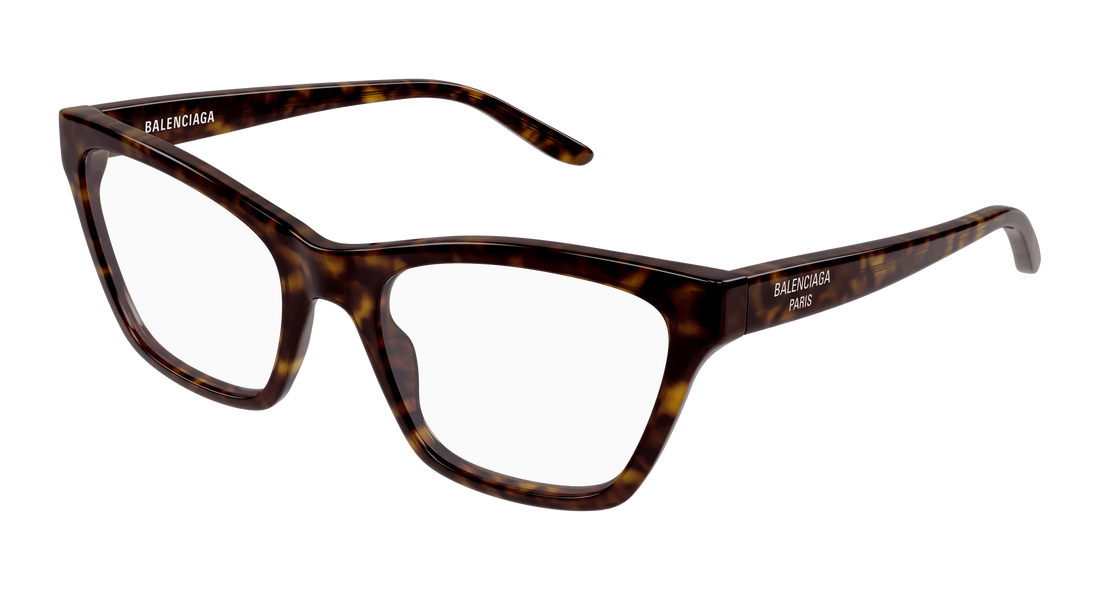 Occhiali da vista balenciaga bb0440o 002 havana cat eye femenino taglia 56mm - Vista principale