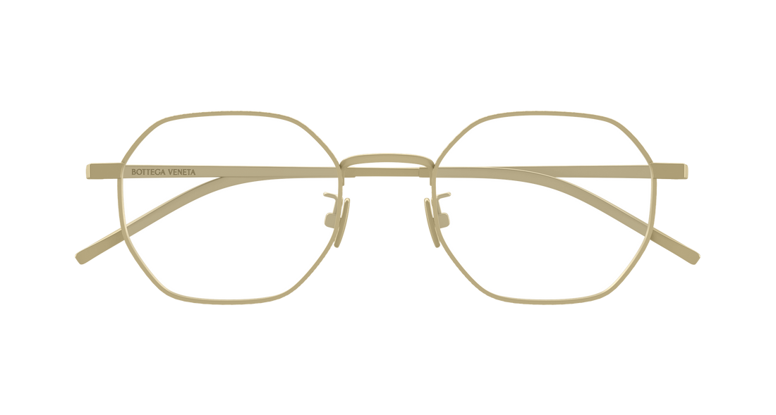 Occhiali da vista bottega veneta bv1423oa 001 bronce round/oval/panthos unisex taglia 50mm - Vista dettagliata