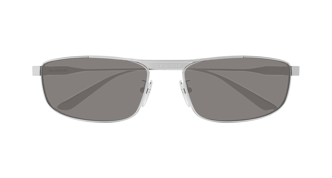 Gafas de sol balenciaga bb0451s 003 plateado rectangular / squared unisex talla 61mm - Vista de detalle