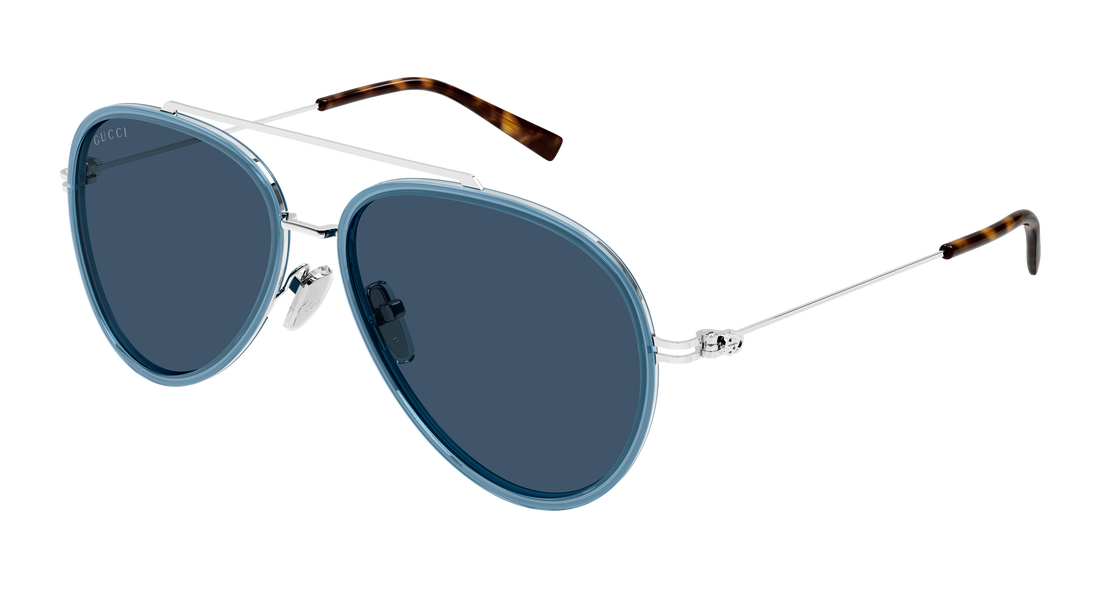 Occhiali da sole gucci gg1981s 003 azul pilot/navigator masculino taglia 56mm - Vista principale