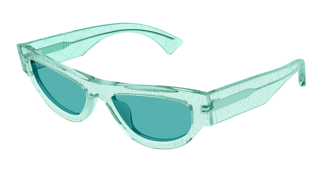 Occhiali da sole gucci gg1834s 012 verde cat eye femenino taglia 53mm - Vista principale
