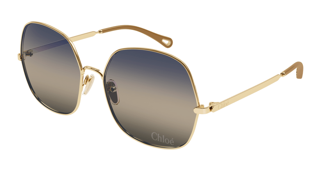 Gafas de sol chloé ch0282s 002 dorado square femenino talla 60mm - Vista principal