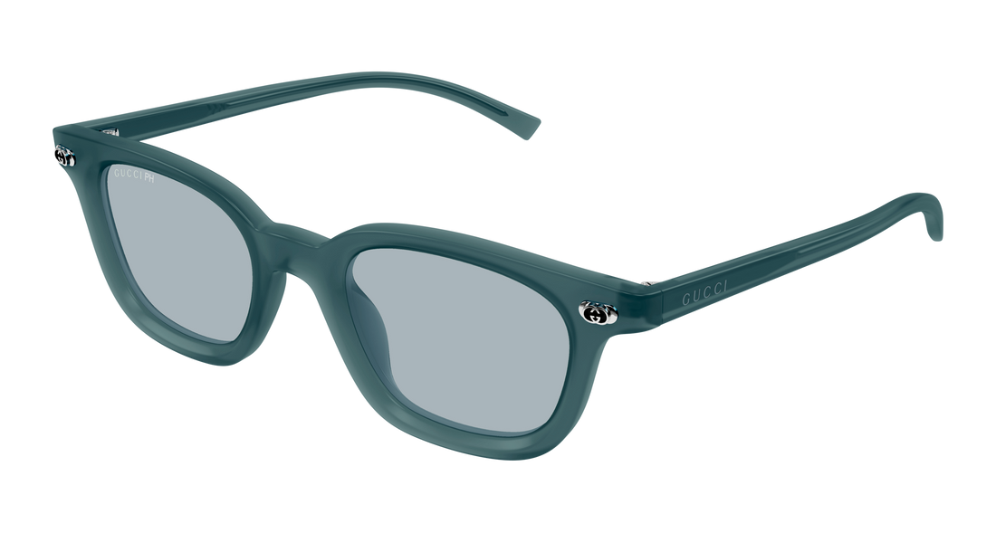 Occhiali da sole gucci gg1946s 005 azul round/oval/panthos masculino taglia 48mm - Vista principale