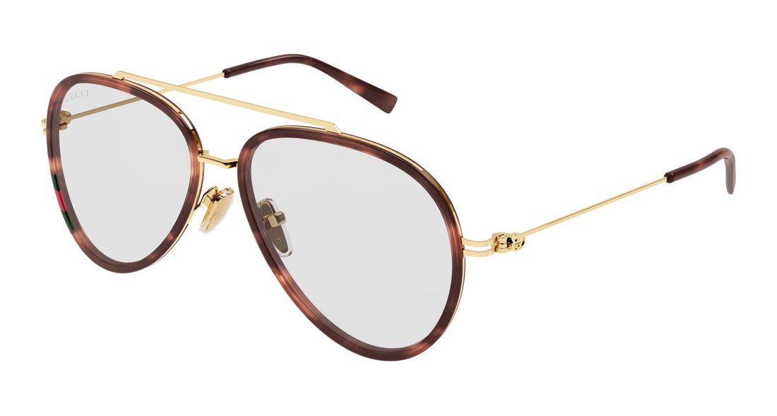 Occhiali da sole gucci gg1981s 006 havana pilot/navigator masculino taglia 56mm - Vista principale