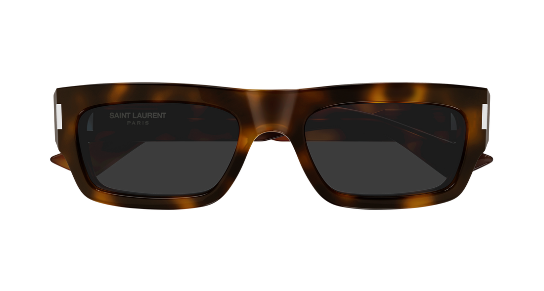 Occhiali da sole saint laurent sl 837 002 havana rectangular / squared masculino taglia 54mm - Vista dettagliata