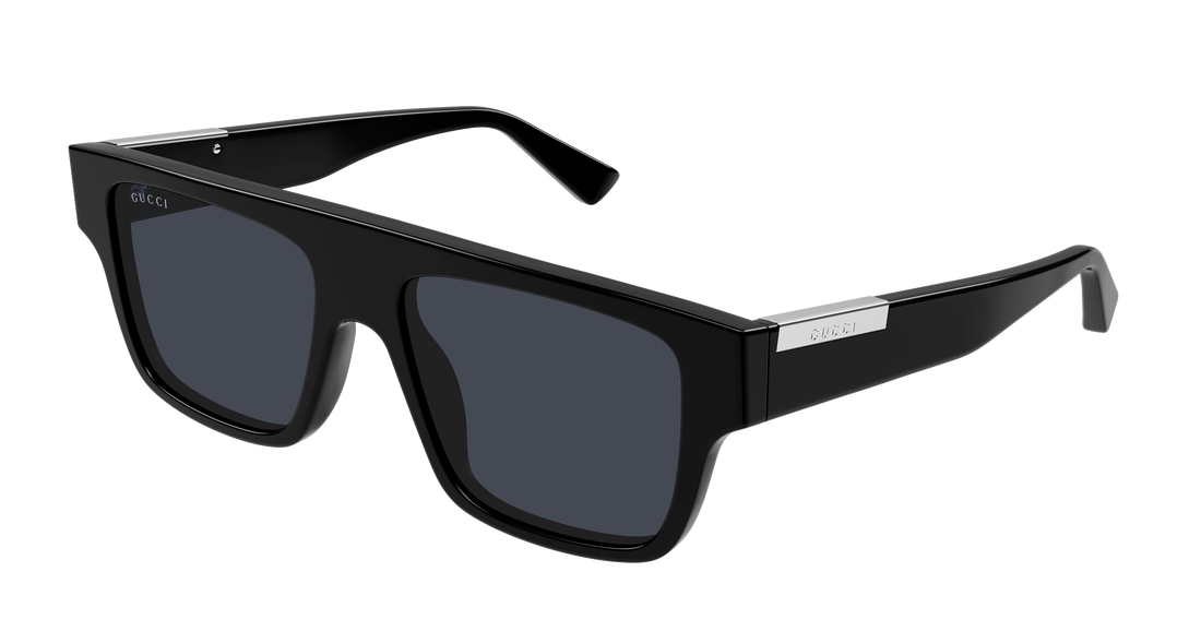 Occhiali da sole gucci gg1960s 001 negro rectangular / squared masculino taglia 53mm - Vista principale