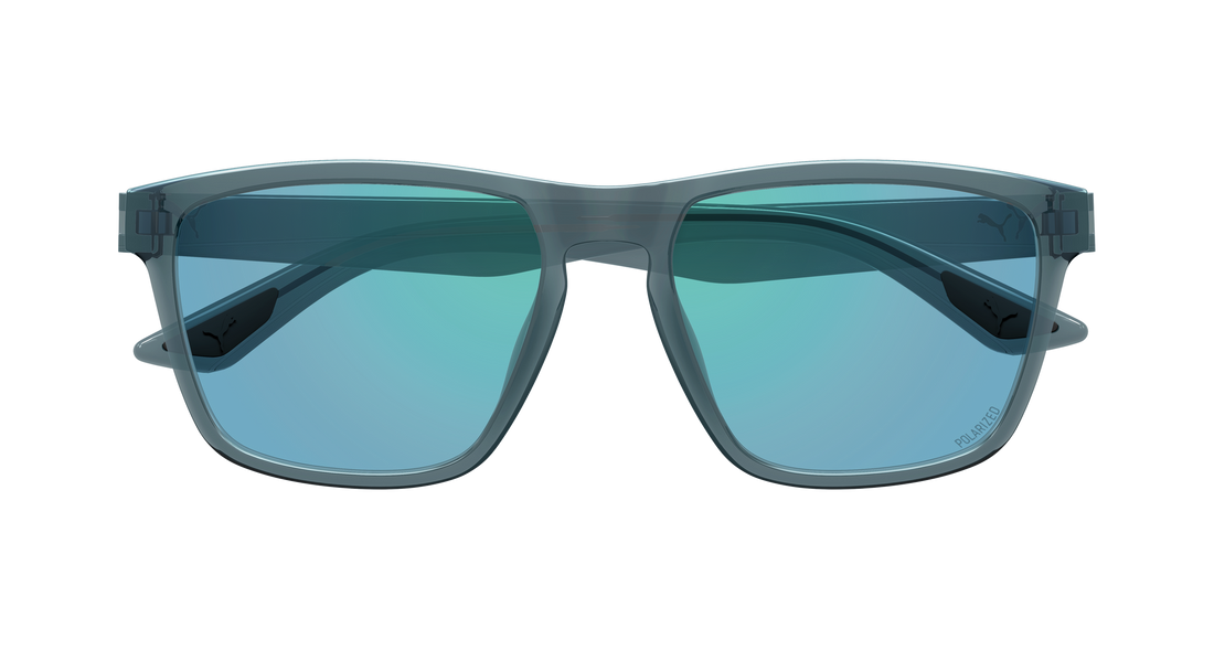 Occhiali da sole puma pu0505s 005 azul rectangular / squared masculino taglia 57mm - Vista dettagliata