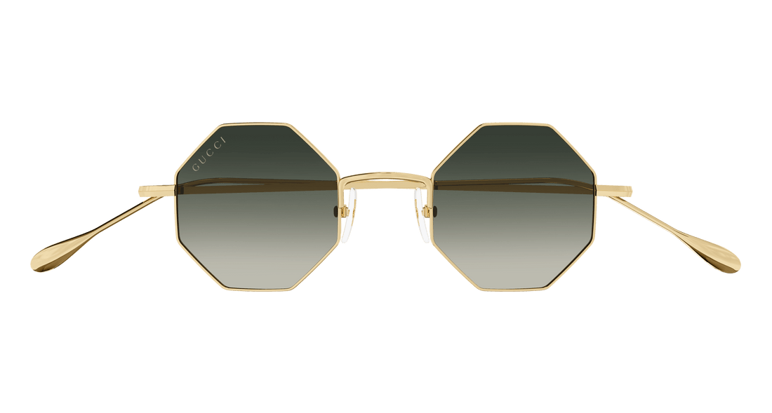 Sonnenbrillen gucci gg1814s 001 dorado geometric unisex größe 41mm - Detailansicht