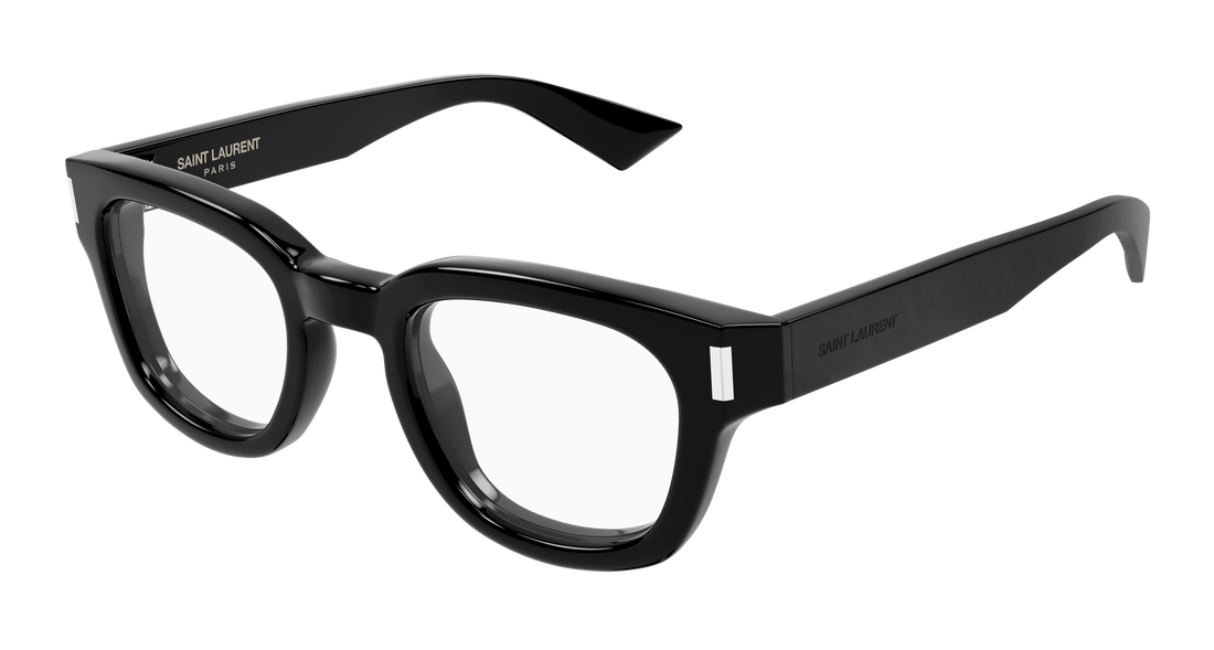 Lunettes de vue saint laurent sl 838 opt 001 negro round/oval/panthos unisex taille 48mm - Vue principale