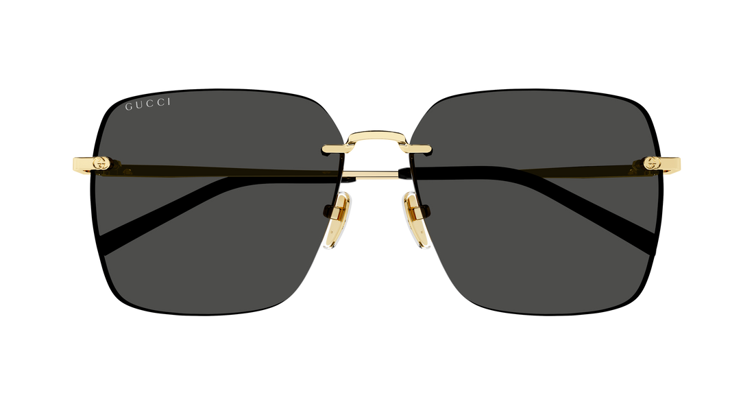 Occhiali da sole gucci gg1955sa 001 dorado rectangular / squared femenino taglia 60mm - Vista dettagliata