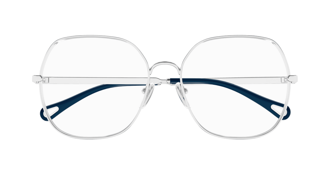 Prescription glasses chloé ch0284o 003 plateado square femenino size 57mm - Detailed view