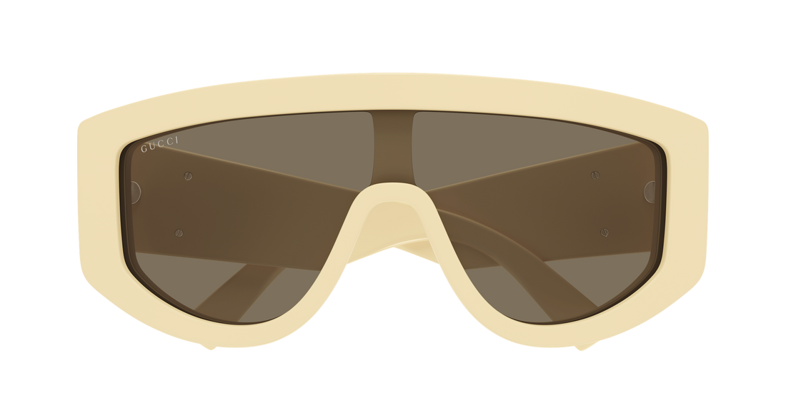 Occhiali da sole gucci gg1950s 004 beige mask femenino taglia 99mm - Vista dettagliata