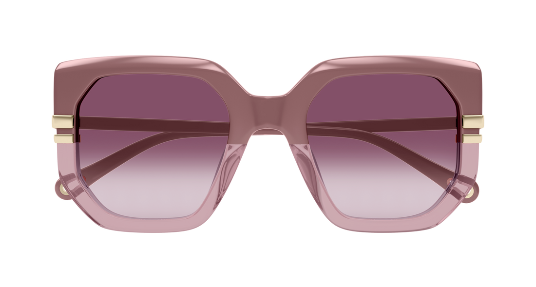 Gafas de sol chloé ch0240s 006 rosa geometric femenino talla 53mm - Vista de detalle