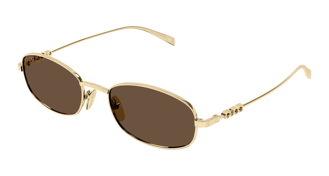 Occhiali da sole gucci gg1940s 002 dorado round/oval/panthos masculino taglia 54mm - Vista principale