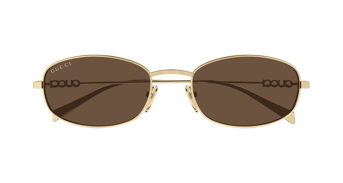 Occhiali da sole gucci gg1940s 002 dorado round/oval/panthos masculino taglia 54mm - Vista dettagliata