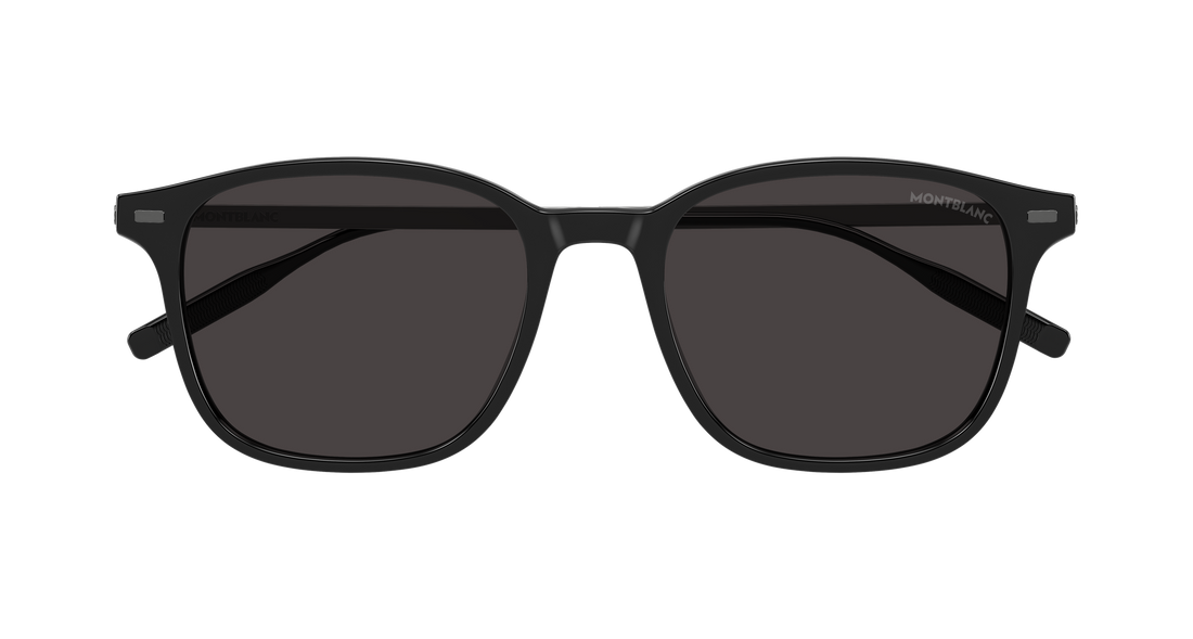 Lunettes de soleil montblanc mb0445sa 001 negro rectangular / squared masculino taille 54mm - Vue détaillée