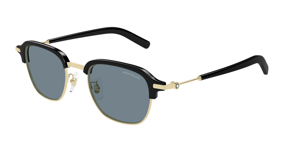 Lunettes de soleil montblanc mb0390s 002 dorado rectangular / squared masculino taille 50mm - Vue principale