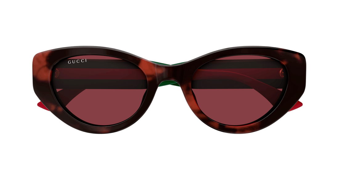 Lunettes de soleil gucci gg1862s 003 havana cat eye femenino taille 52mm - Vue détaillée