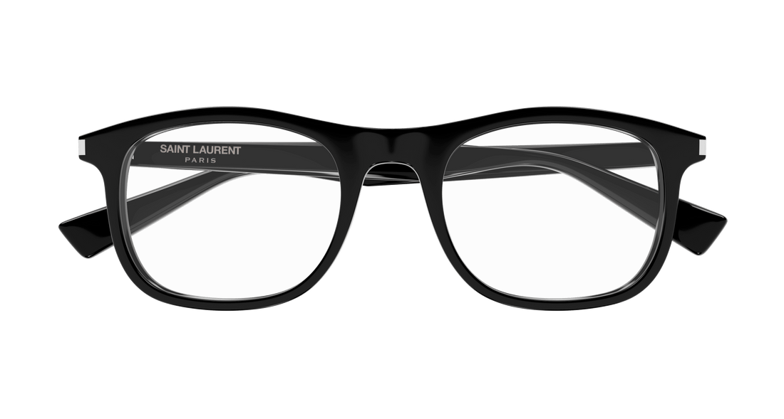 Prescription glasses saint laurent sl 811 001 negro square unisex size 52mm - Detailed view