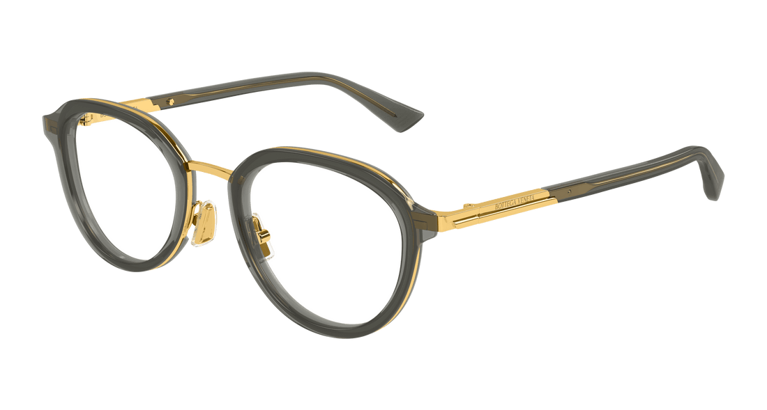 Gafas graduadas bottega veneta bv1377oa 008 gris round unisex talla 51mm - Vista principal