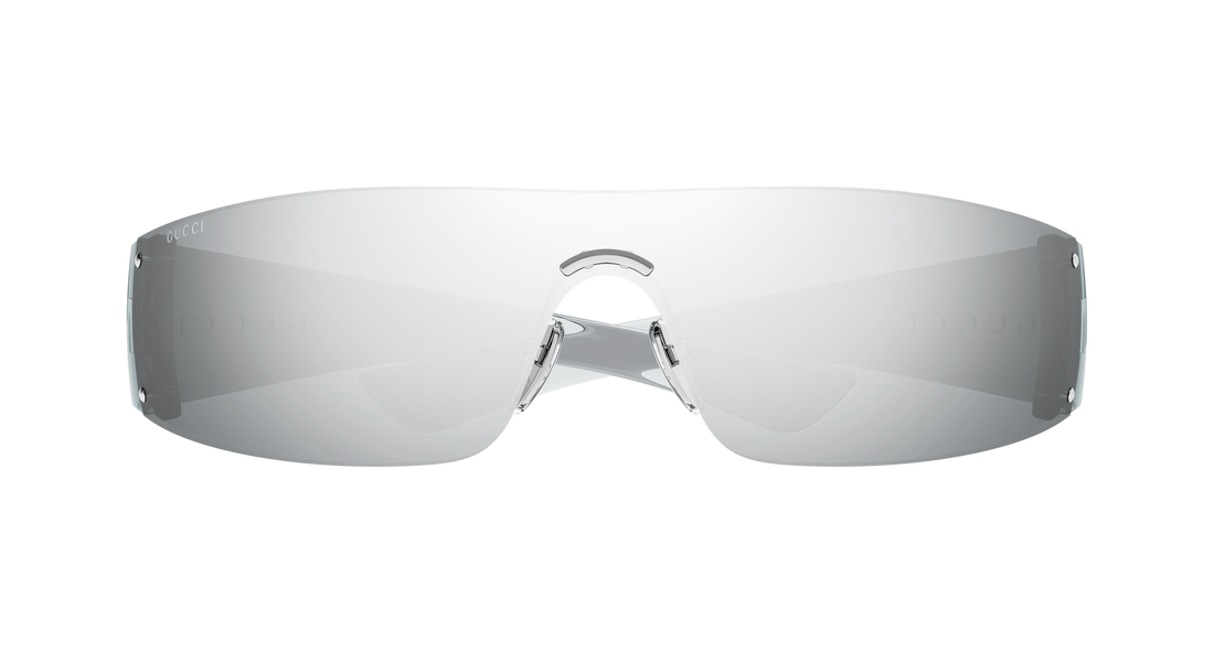 Sonnenbrillen gucci gg1958s 003 plateado mask unisex größe 99mm - Detailansicht