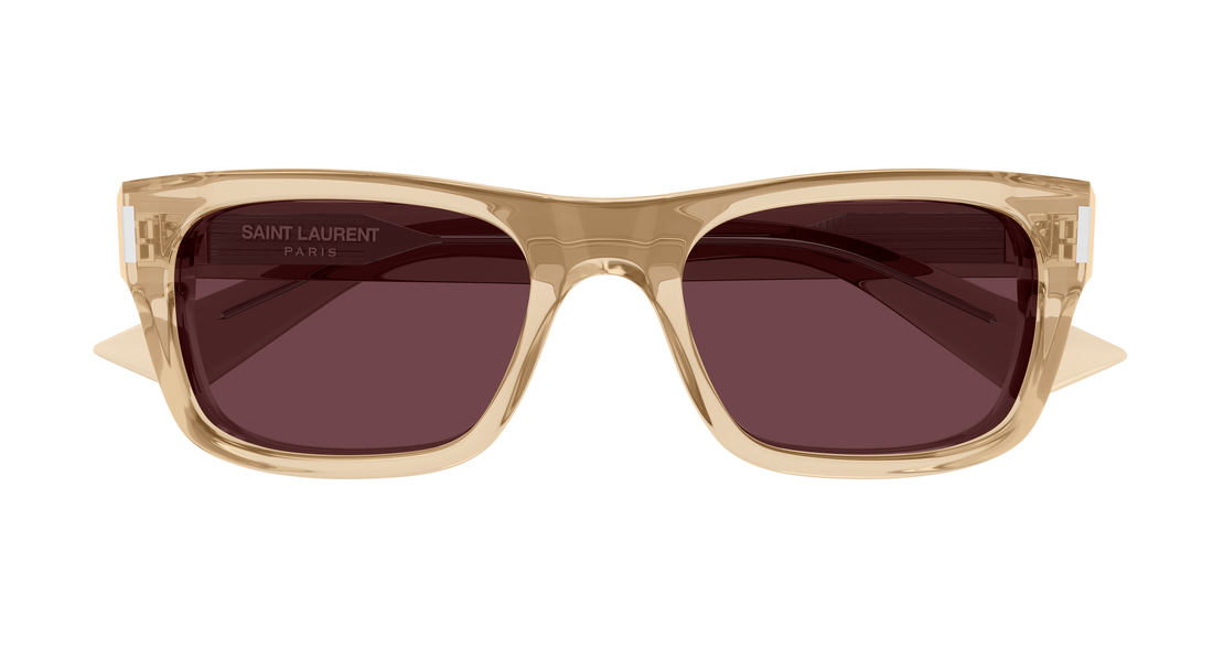 Occhiali da sole saint laurent sl 83 005 amarillo rectangular / squared unisex taglia 53mm - Vista dettagliata