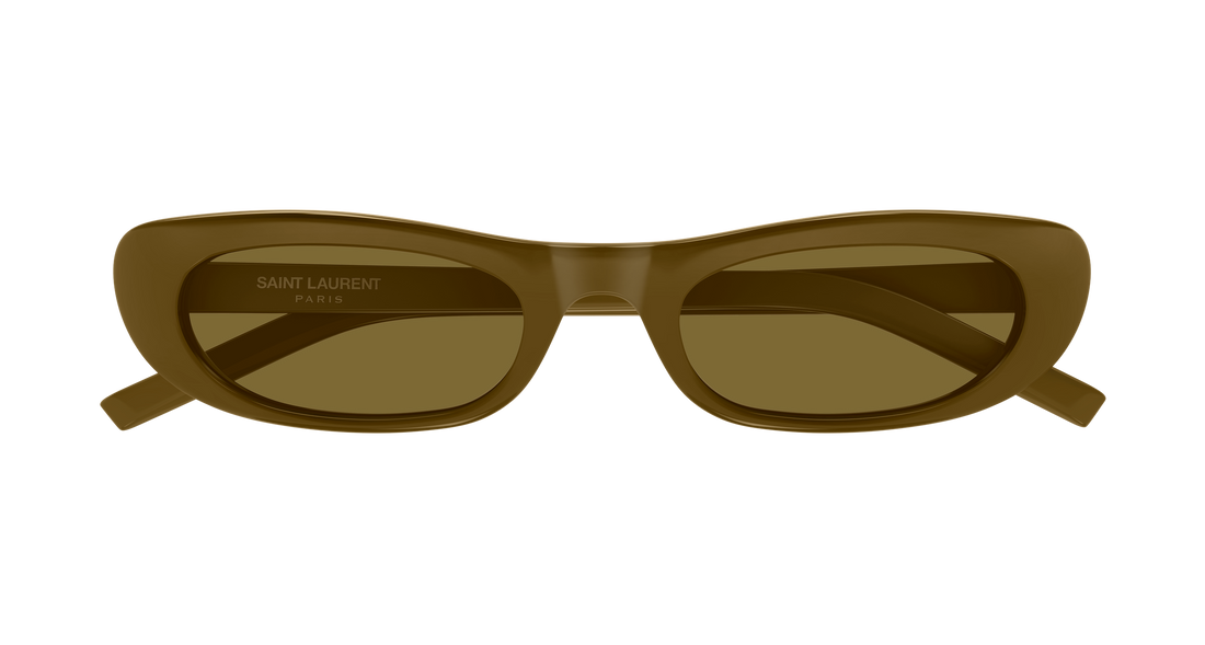 Occhiali da sole saint laurent sl 557 shade 006 marron round/oval/panthos femenino taglia 53mm - Vista dettagliata