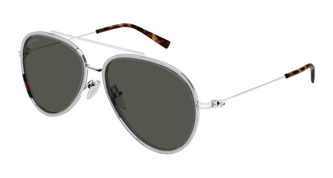 Occhiali da sole gucci gg1981s 005 gris pilot/navigator masculino taglia 56mm - Vista principale