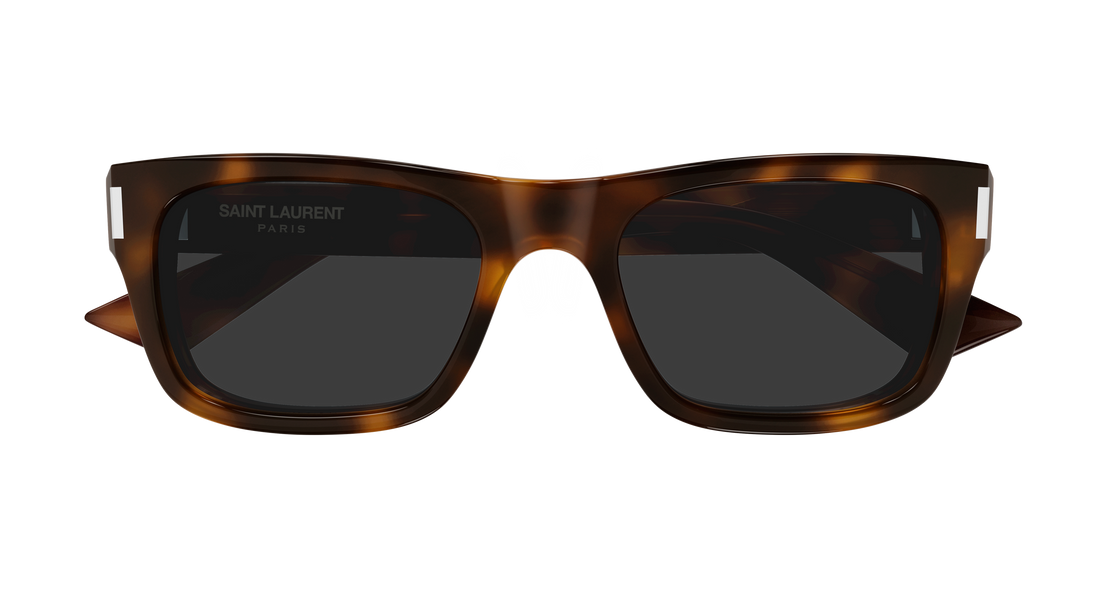 Occhiali da sole saint laurent sl 83 002 havana rectangular / squared unisex taglia 53mm - Vista dettagliata