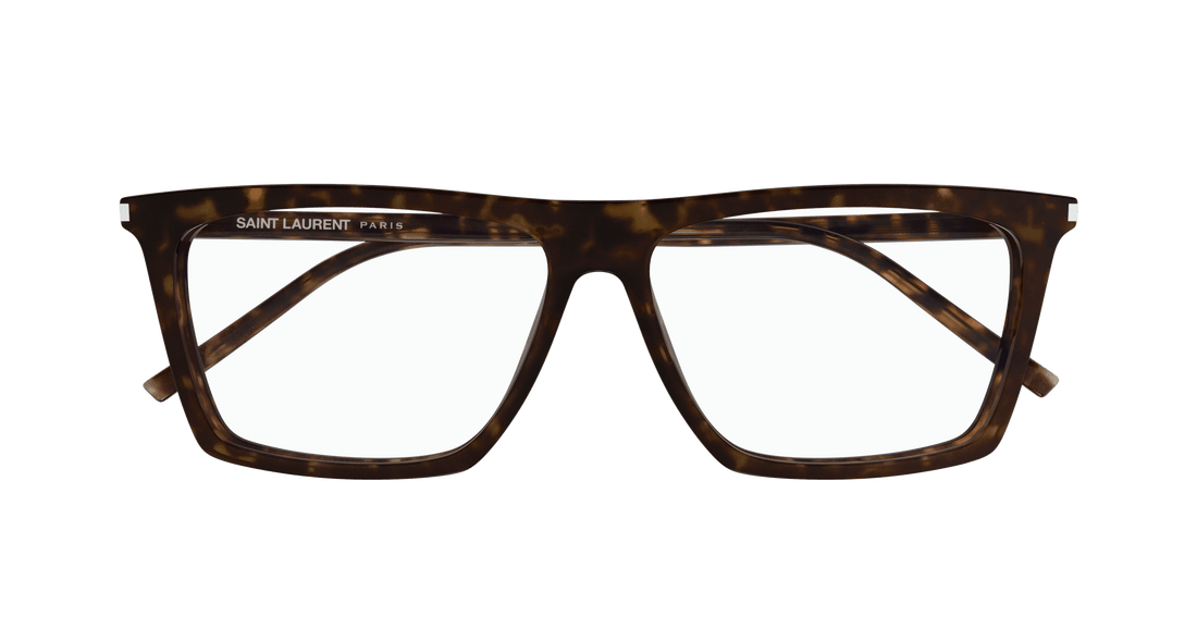 Brillen saint laurent sl 803 002 havana square masculino größe 57mm - Detailansicht