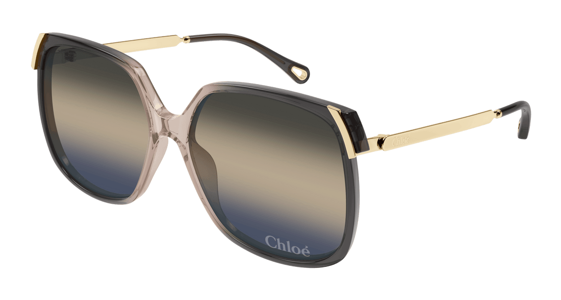 Gafas de sol chloé ch0286s 009 gris square femenino talla 60mm - Vista principal