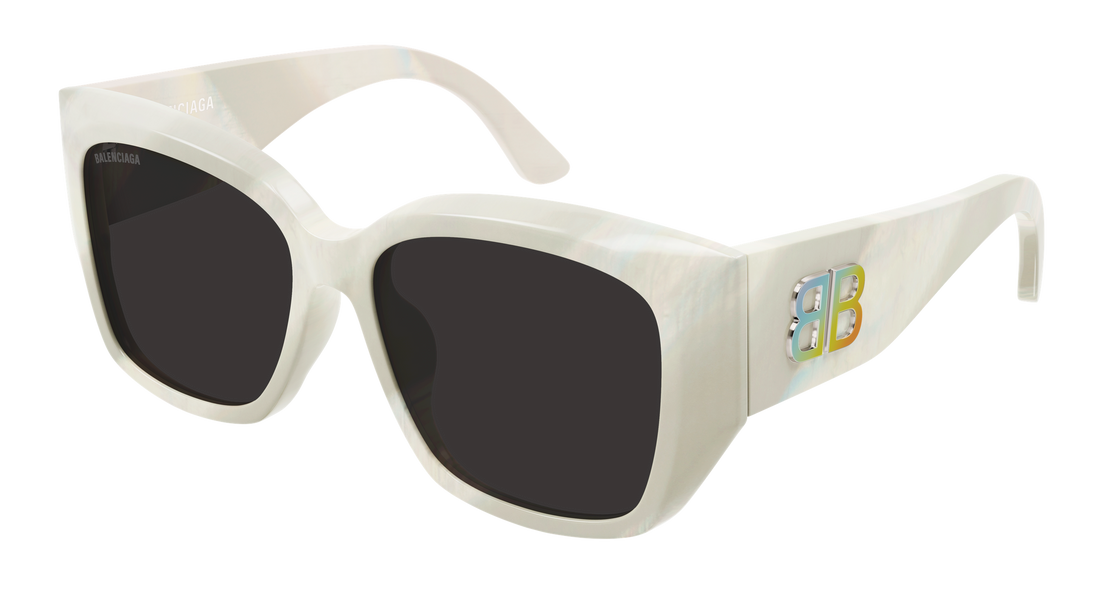Occhiali da sole balenciaga bb0445sk 003 beige butterfly femenino taglia 56mm - Vista principale